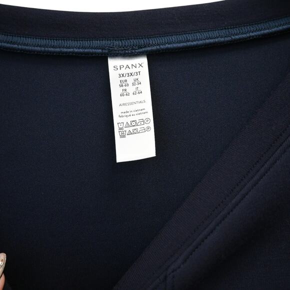Spanx Classic Navy AirEssentials Crew Sweatshirt Size 3X 50347R - Picture 4 of 7